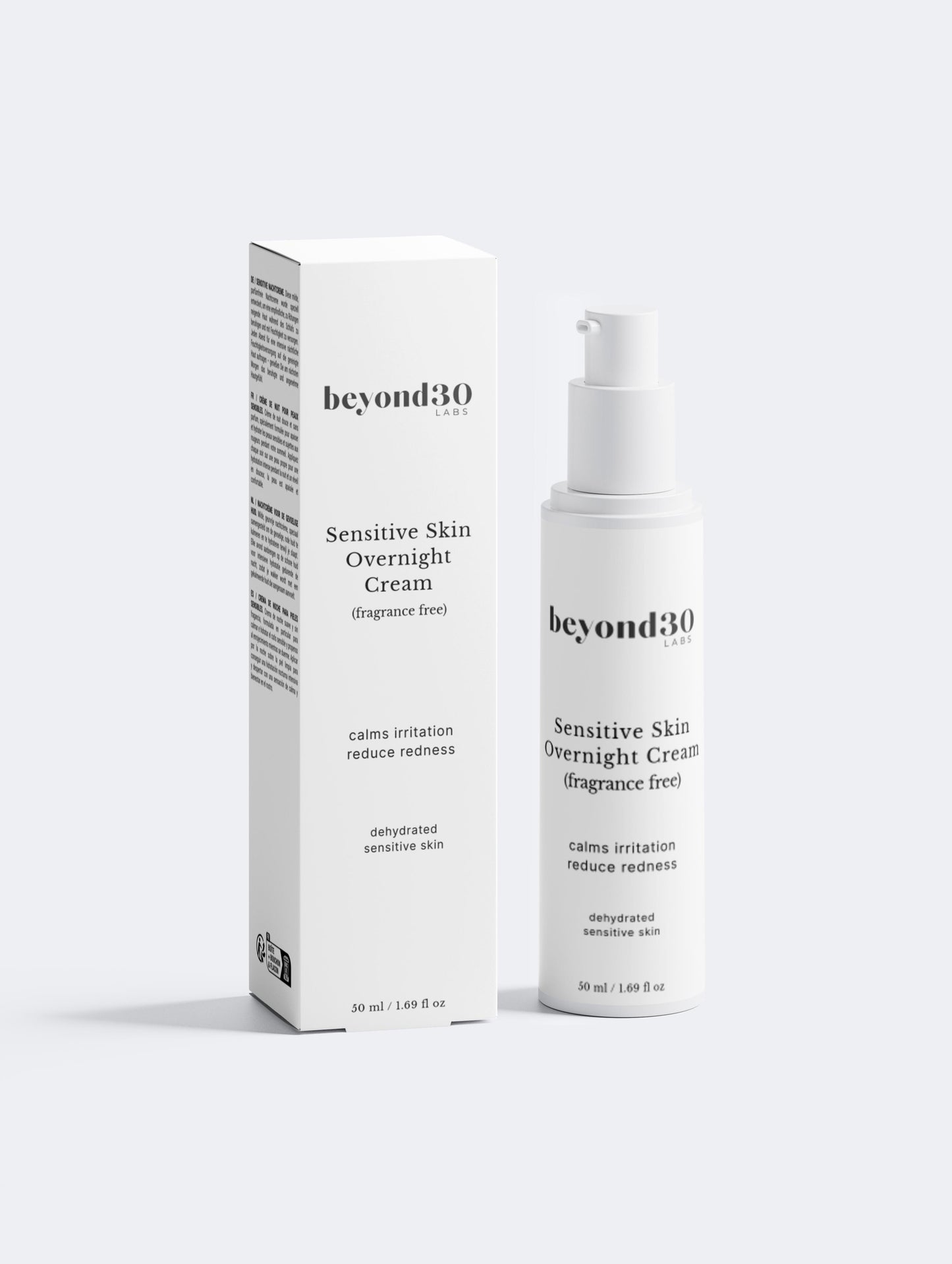 Sensitive Skin Overnight Cream, Fragrance-Free